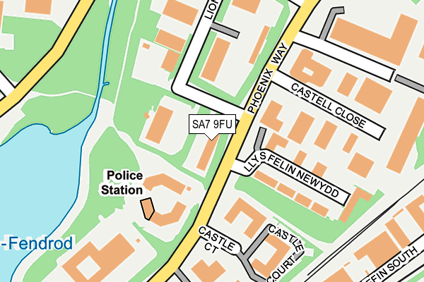 SA7 9FU map - OS OpenMap – Local (Ordnance Survey)