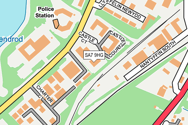 SA7 9HG map - OS OpenMap – Local (Ordnance Survey)