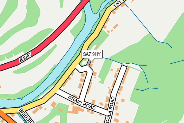 SA7 9HY map - OS OpenMap – Local (Ordnance Survey)