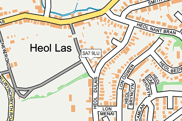 SA7 9LU map - OS OpenMap – Local (Ordnance Survey)