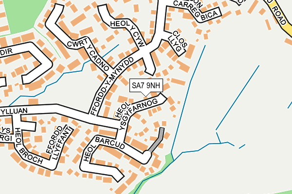 SA7 9NH map - OS OpenMap – Local (Ordnance Survey)