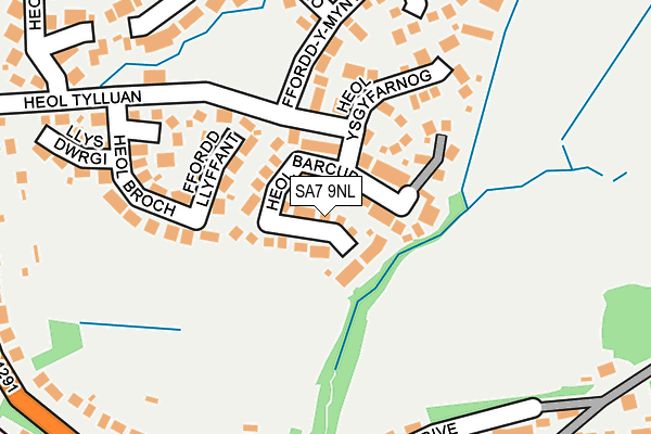 SA7 9NL map - OS OpenMap – Local (Ordnance Survey)