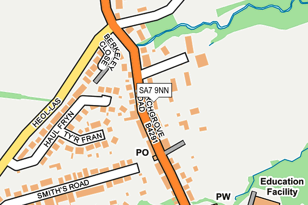 SA7 9NN map - OS OpenMap – Local (Ordnance Survey)