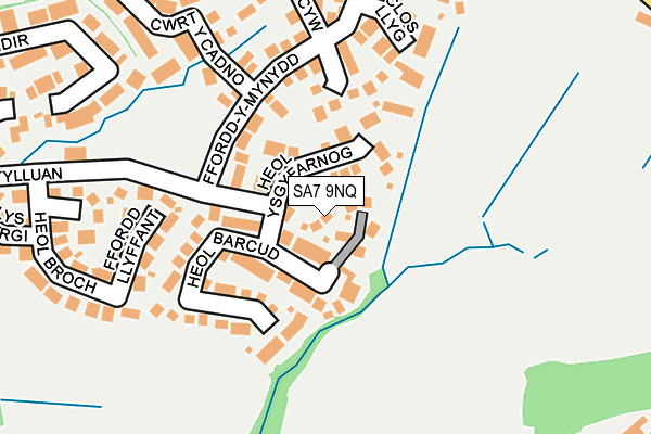 SA7 9NQ map - OS OpenMap – Local (Ordnance Survey)