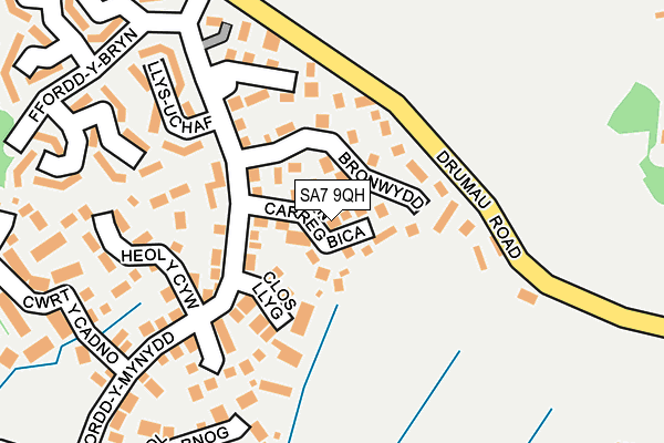 SA7 9QH map - OS OpenMap – Local (Ordnance Survey)