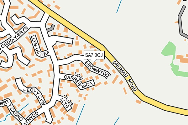 SA7 9QJ map - OS OpenMap – Local (Ordnance Survey)