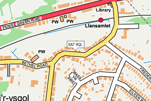 SA7 9QL map - OS OpenMap – Local (Ordnance Survey)