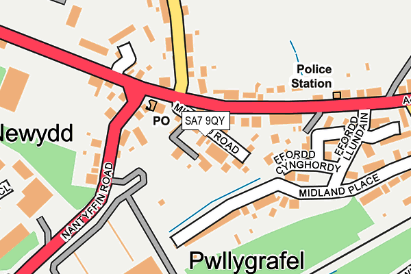 SA7 9QY map - OS OpenMap – Local (Ordnance Survey)