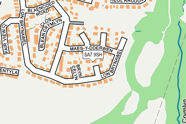 SA7 9SH map - OS OpenMap – Local (Ordnance Survey)