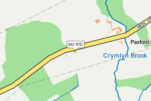 SA7 9YD map - OS OpenMap – Local (Ordnance Survey)