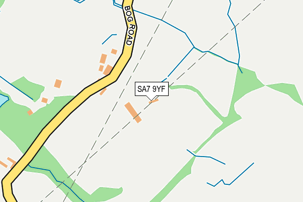 SA7 9YF map - OS OpenMap – Local (Ordnance Survey)