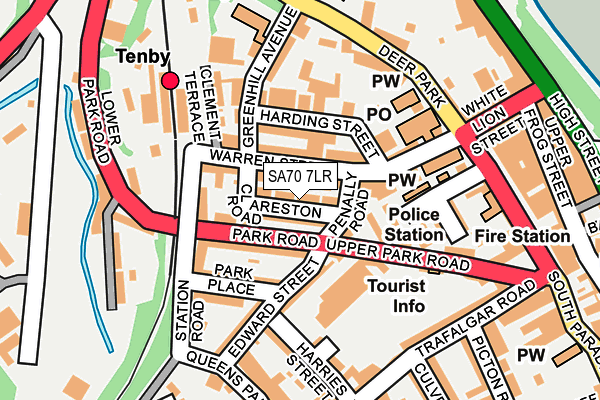 SA70 7LR map - OS OpenMap – Local (Ordnance Survey)