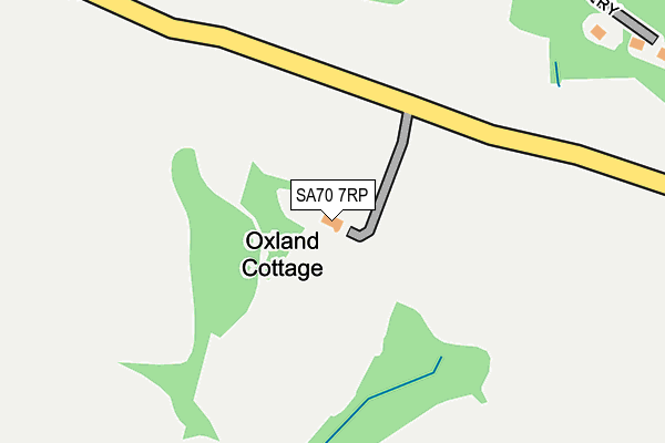 SA70 7RP map - OS OpenMap – Local (Ordnance Survey)