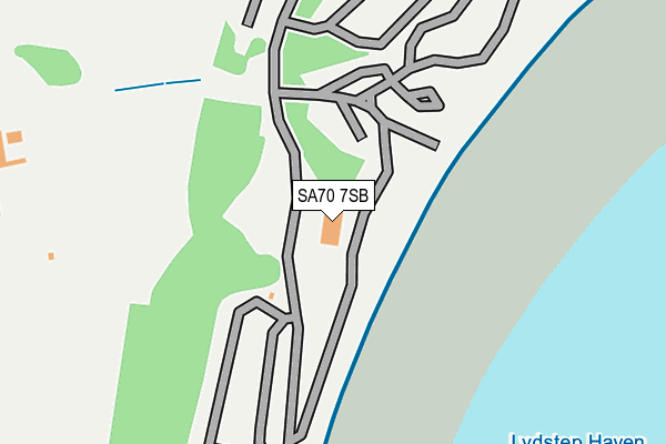 SA70 7SB map - OS OpenMap – Local (Ordnance Survey)