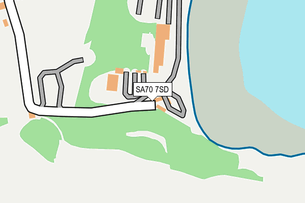 SA70 7SD map - OS OpenMap – Local (Ordnance Survey)