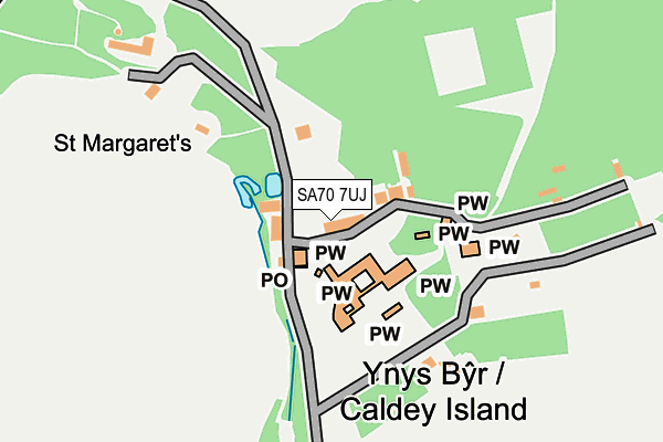 SA70 7UJ map - OS OpenMap – Local (Ordnance Survey)