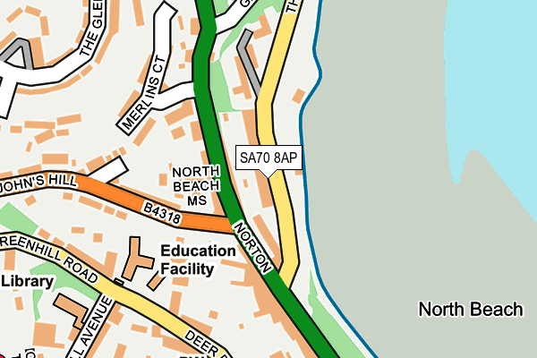 Map of NORTH BEACH VIEW LIMITED at local scale