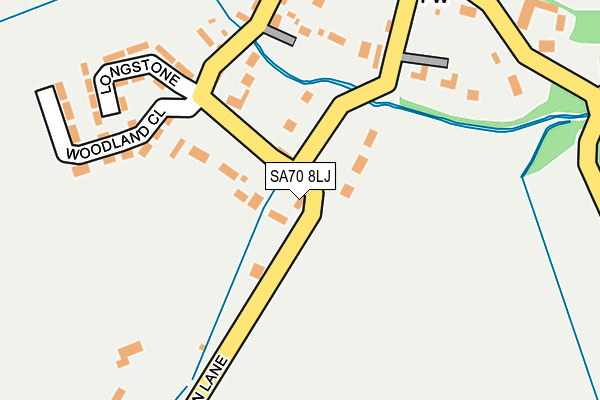 SA70 8LJ map - OS OpenMap – Local (Ordnance Survey)