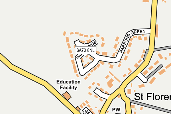 Map of HALL HOUSE ESTATES LTD at local scale