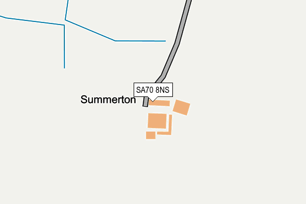 SA70 8NS map - OS OpenMap – Local (Ordnance Survey)