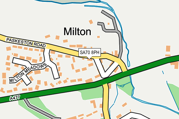SA70 8PH map - OS OpenMap – Local (Ordnance Survey)