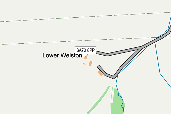 SA70 8PP map - OS OpenMap – Local (Ordnance Survey)