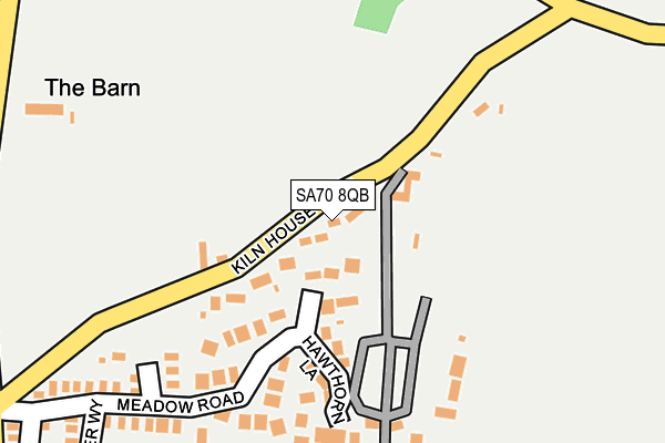 SA70 8QB map - OS OpenMap – Local (Ordnance Survey)