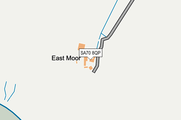SA70 8QP map - OS OpenMap – Local (Ordnance Survey)