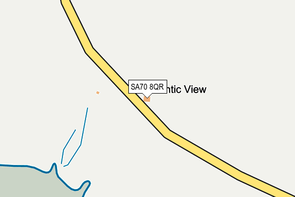 SA70 8QR map - OS OpenMap – Local (Ordnance Survey)