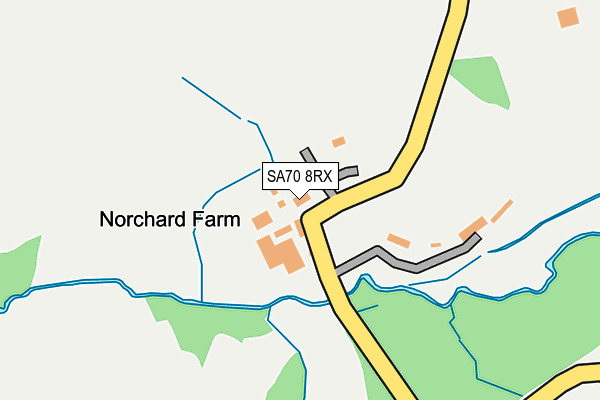 SA70 8RX map - OS OpenMap – Local (Ordnance Survey)