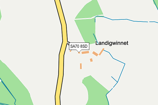 SA70 8SD map - OS OpenMap – Local (Ordnance Survey)