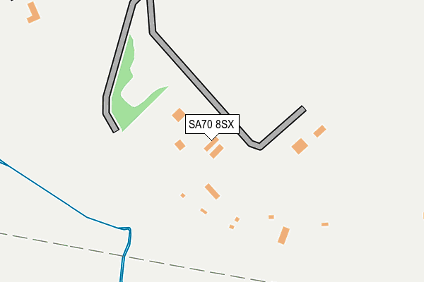 SA70 8SX map - OS OpenMap – Local (Ordnance Survey)