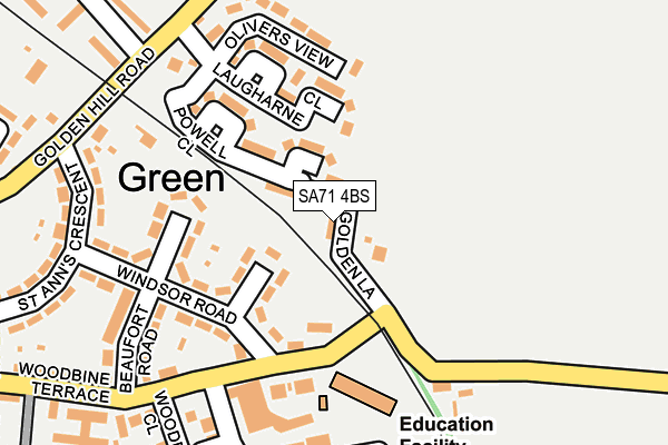 SA71 4BS map - OS OpenMap – Local (Ordnance Survey)