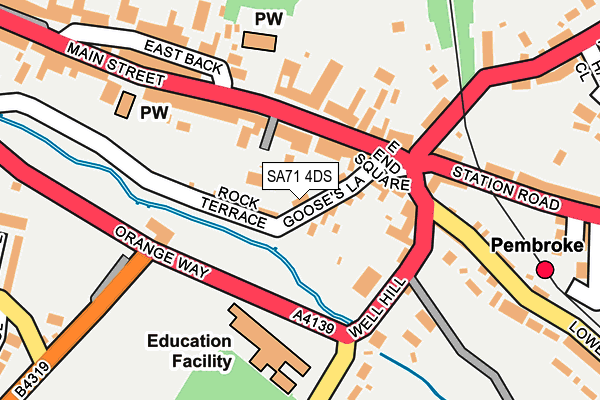 SA71 4DS map - OS OpenMap – Local (Ordnance Survey)