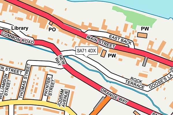 SA71 4DX map - OS OpenMap – Local (Ordnance Survey)