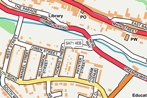 SA71 4EB map - OS OpenMap – Local (Ordnance Survey)