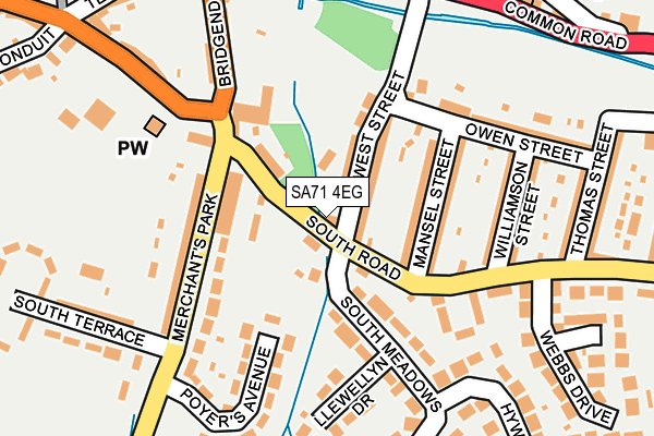 SA71 4EG map - OS OpenMap – Local (Ordnance Survey)