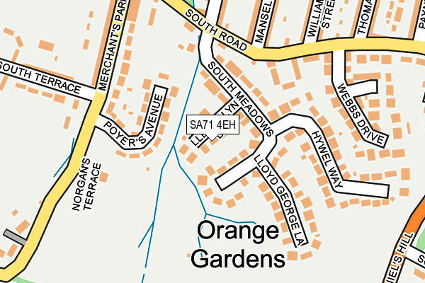 SA71 4EH map - OS OpenMap – Local (Ordnance Survey)