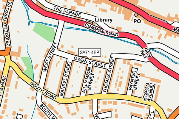 SA71 4EP map - OS OpenMap – Local (Ordnance Survey)