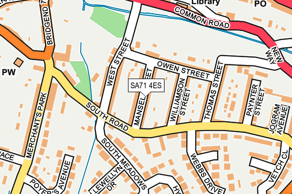 SA71 4ES map - OS OpenMap – Local (Ordnance Survey)