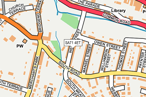 SA71 4ET map - OS OpenMap – Local (Ordnance Survey)