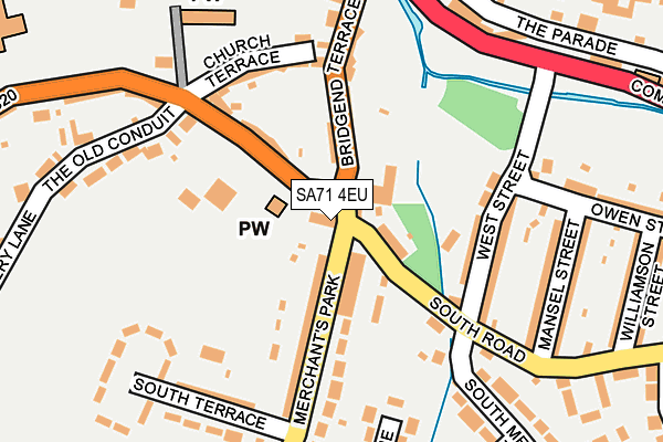 SA71 4EU map - OS OpenMap – Local (Ordnance Survey)