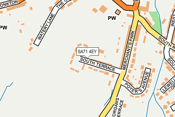 SA71 4EY map - OS OpenMap – Local (Ordnance Survey)