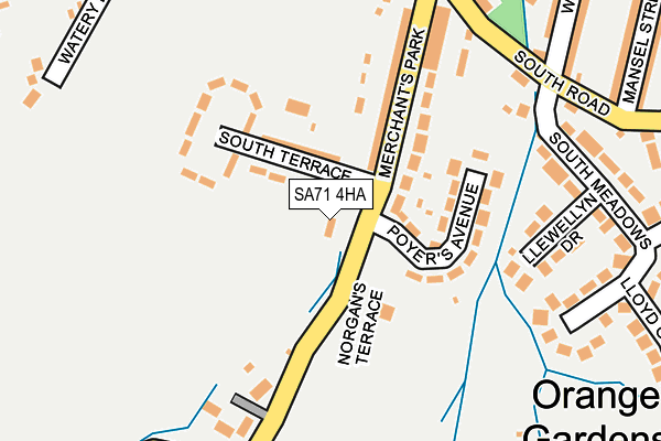 SA71 4HA map - OS OpenMap – Local (Ordnance Survey)