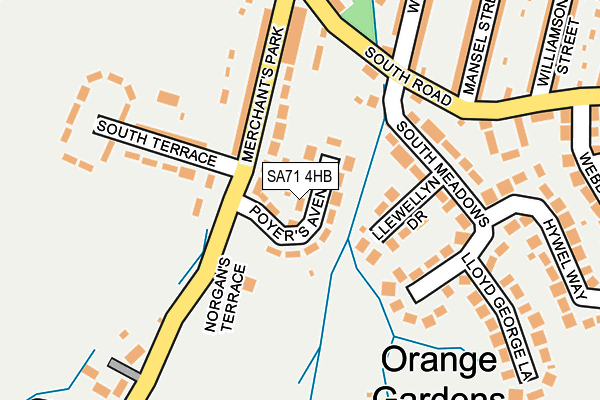 SA71 4HB map - OS OpenMap – Local (Ordnance Survey)