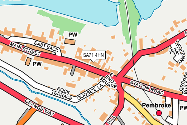 SA71 4HN map - OS OpenMap – Local (Ordnance Survey)