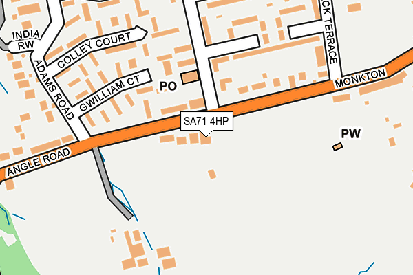 SA71 4HP map - OS OpenMap – Local (Ordnance Survey)