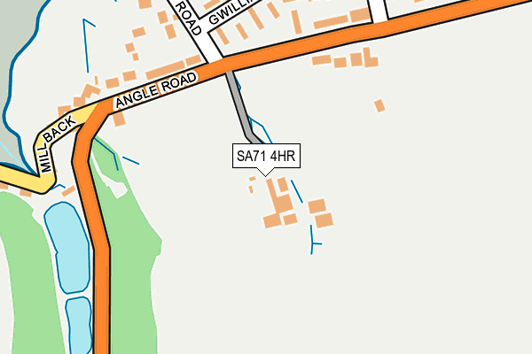 SA71 4HR map - OS OpenMap – Local (Ordnance Survey)