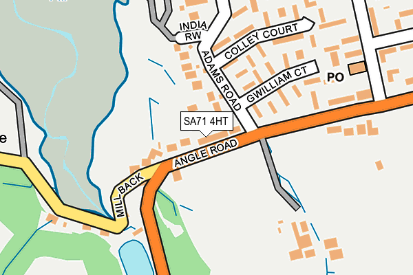 SA71 4HT map - OS OpenMap – Local (Ordnance Survey)