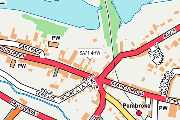 SA71 4HW map - OS OpenMap – Local (Ordnance Survey)